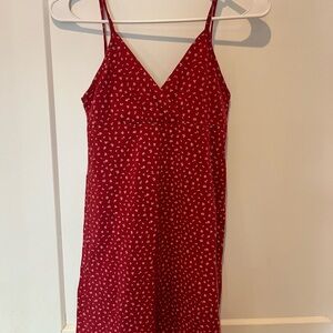 Brandy Melville Red Floral Dress